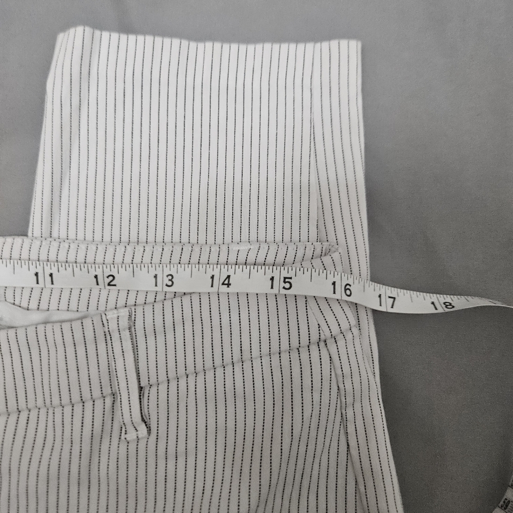 DIP Off White Striped Stretch Straight Leg Pants! - Picture 5 of 8